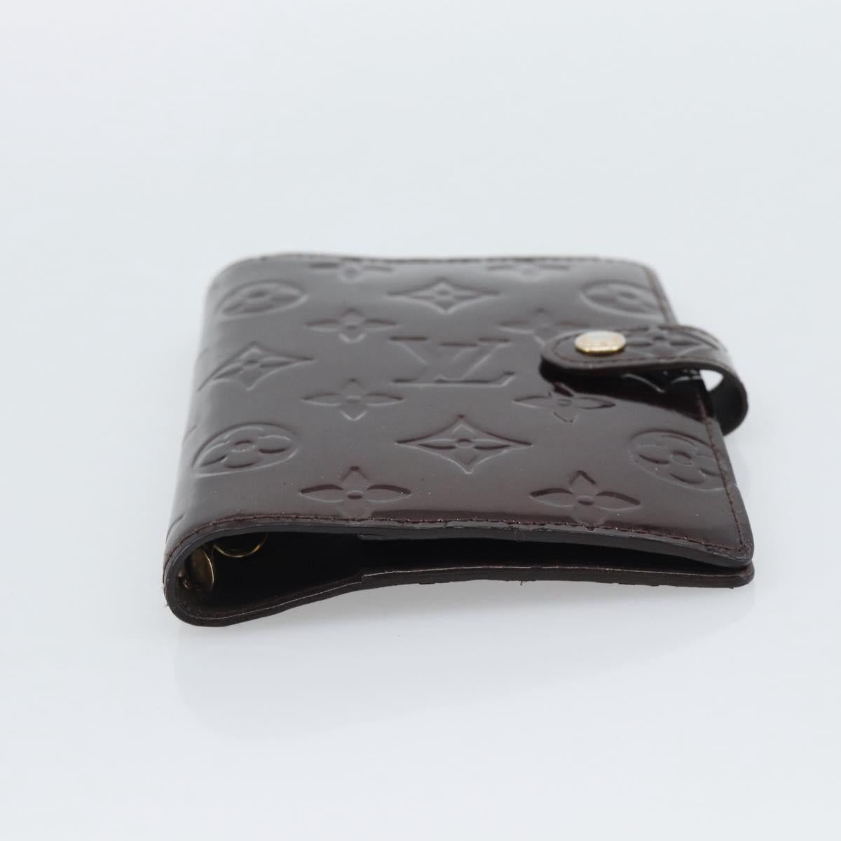 LOUIS VUITTON Monogram Vernis Agenda PM Cover Amarante R21026 LV Auth BA14617