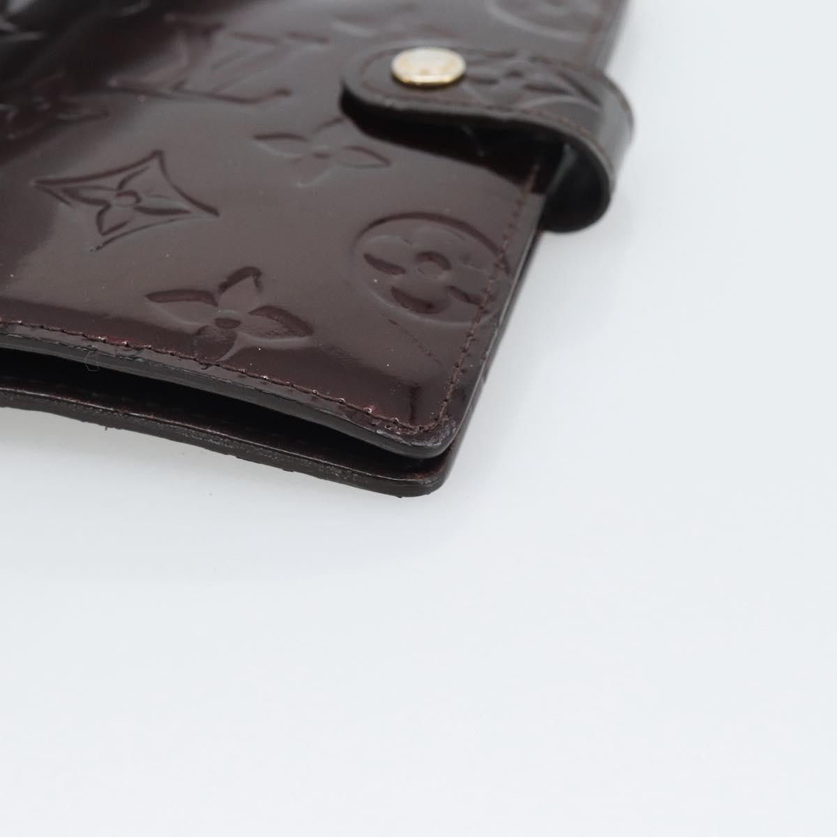 LOUIS VUITTON Monogram Vernis Agenda PM Cover Amarante R21026 LV Auth BA14617