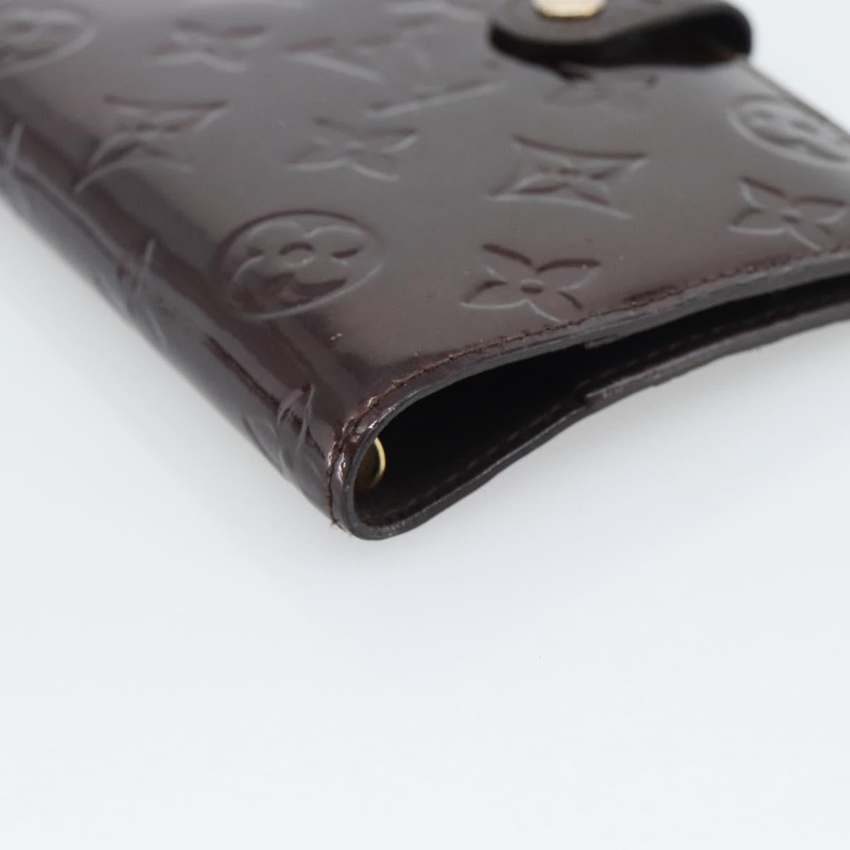 LOUIS VUITTON Monogram Vernis Agenda PM Cover Amarante R21026 LV Auth BA14617