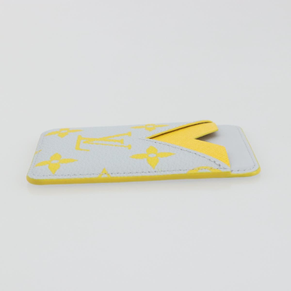LOUIS VUITTON Monogram Glow Porte Cartes Magnet Yellow M15033 LV Auth BA14624SAM