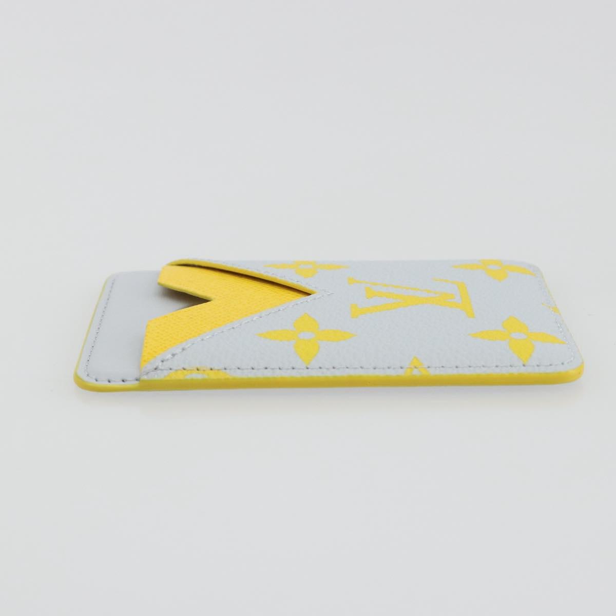 LOUIS VUITTON Monogram Glow Porte Cartes Magnet Yellow M15033 LV Auth BA14624SAM