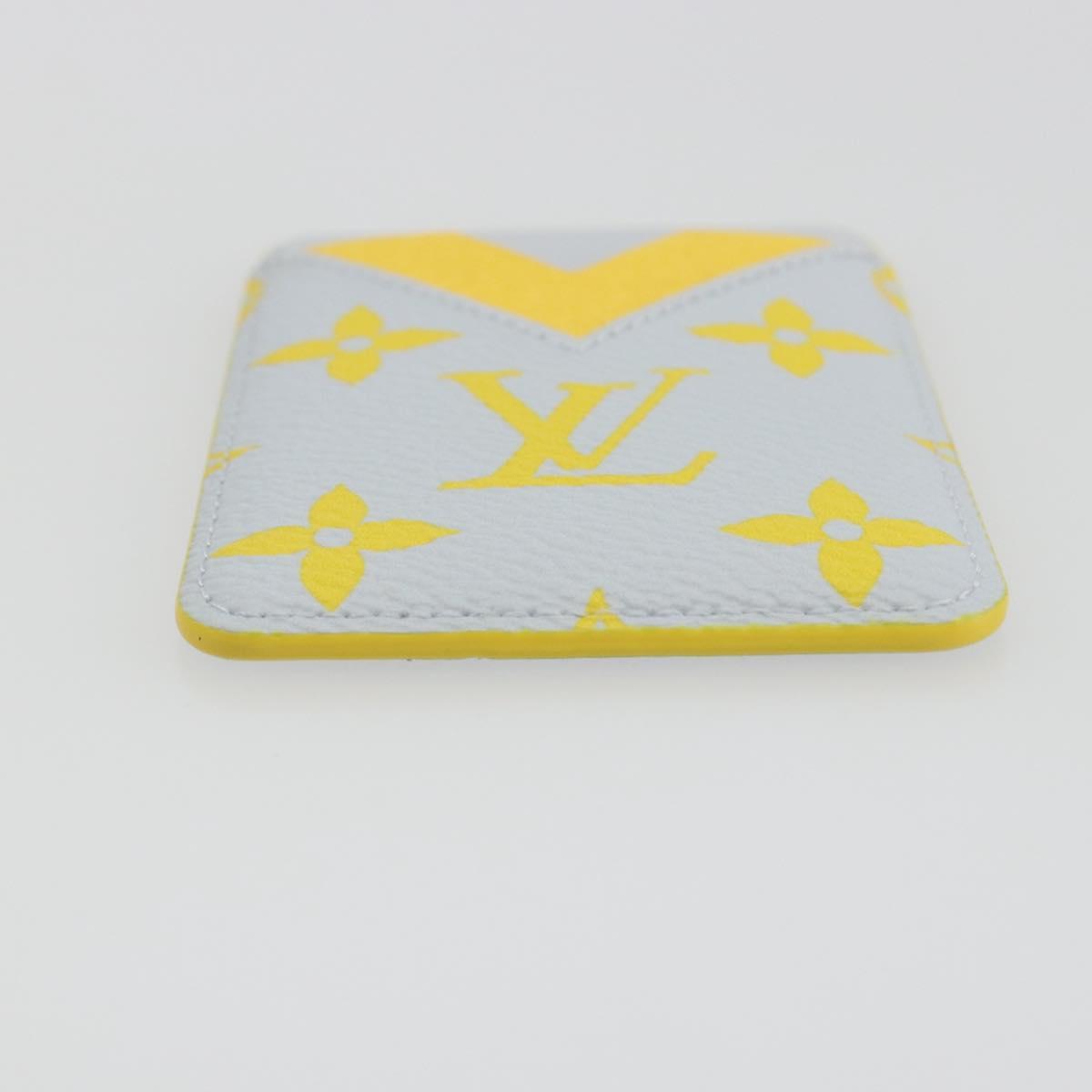 LOUIS VUITTON Monogram Glow Porte Cartes Magnet Yellow M15033 LV Auth BA14624SAM