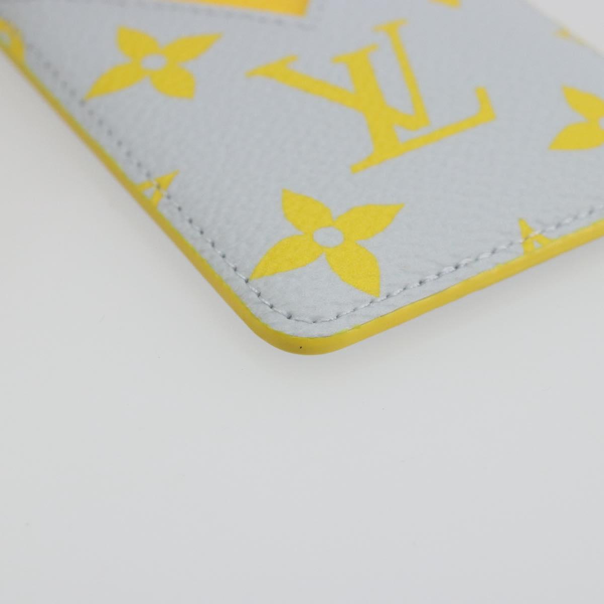 LOUIS VUITTON Monogram Glow Porte Cartes Magnet Yellow M15033 LV Auth BA14624SAM
