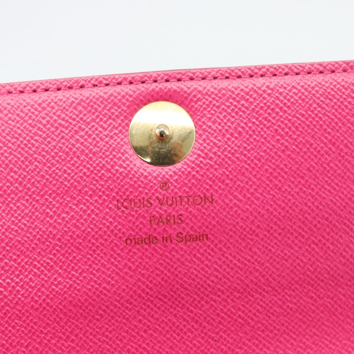 LOUIS VUITTON Monogram Multicolor Portefeiulle Sarah Black M60668 Auth BA14625V