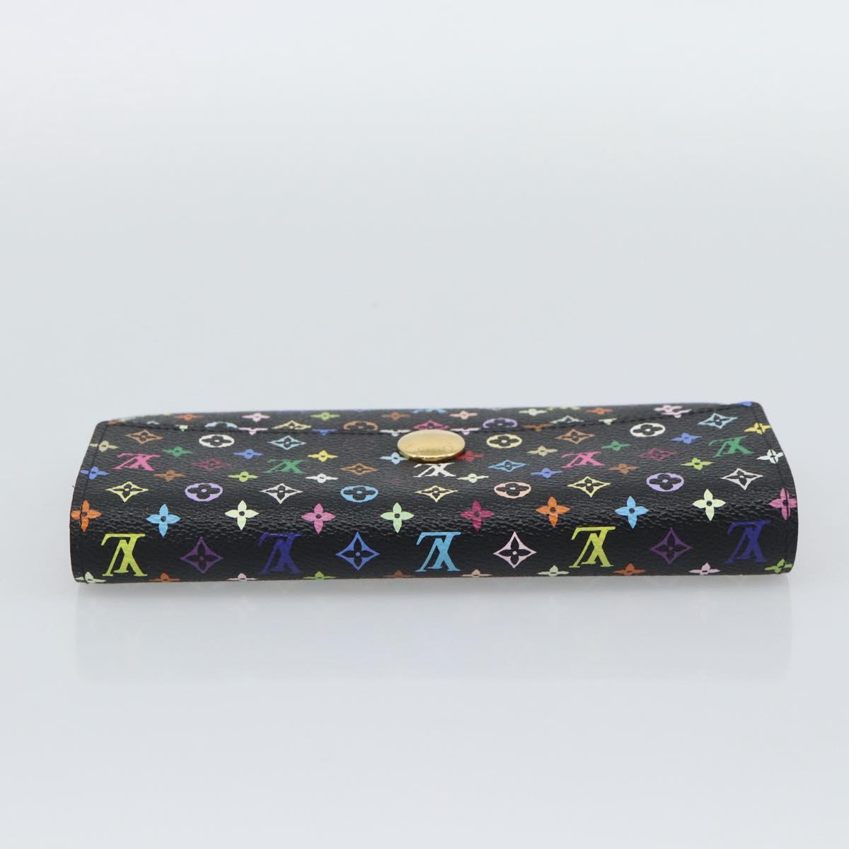 LOUIS VUITTON Monogram Multicolor Portefeiulle Sarah Black M60668 Auth BA14625V