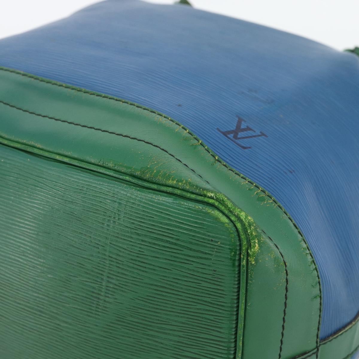 LOUIS VUITTON Epi Noe Shoulder Bag Green Blue M44044 LV Auth BA14637