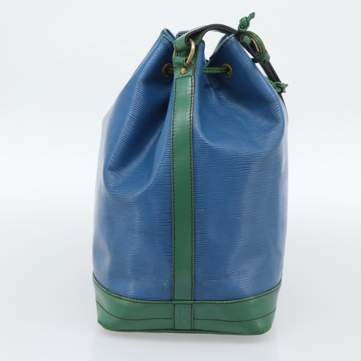 LOUIS VUITTON Epi Noe Shoulder Bag Green Blue M44044 LV Auth BA14637