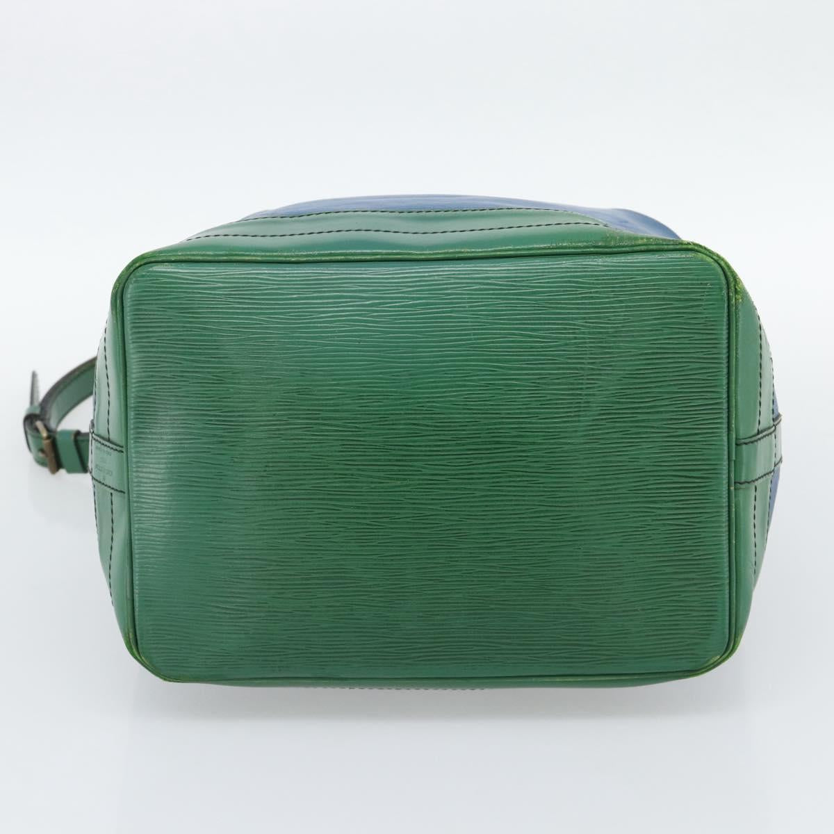 LOUIS VUITTON Epi Noe Shoulder Bag Green Blue M44044 LV Auth BA14637