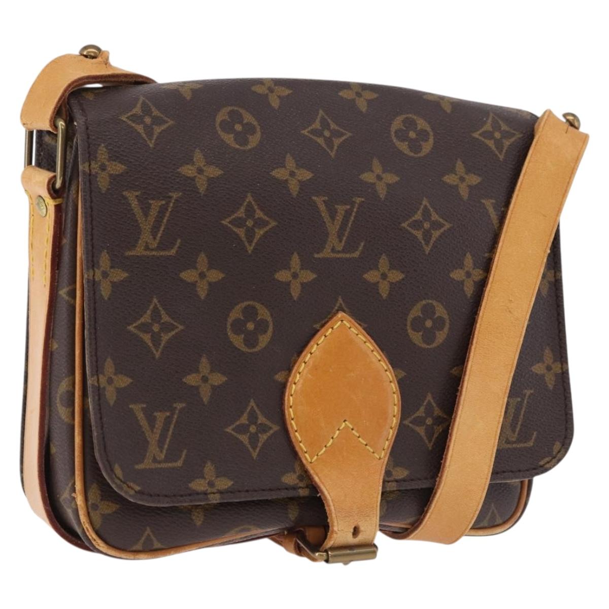 LOUIS VUITTON Monogram Cartouchiere MM Shoulder Bag M51253 LV Auth BA14643