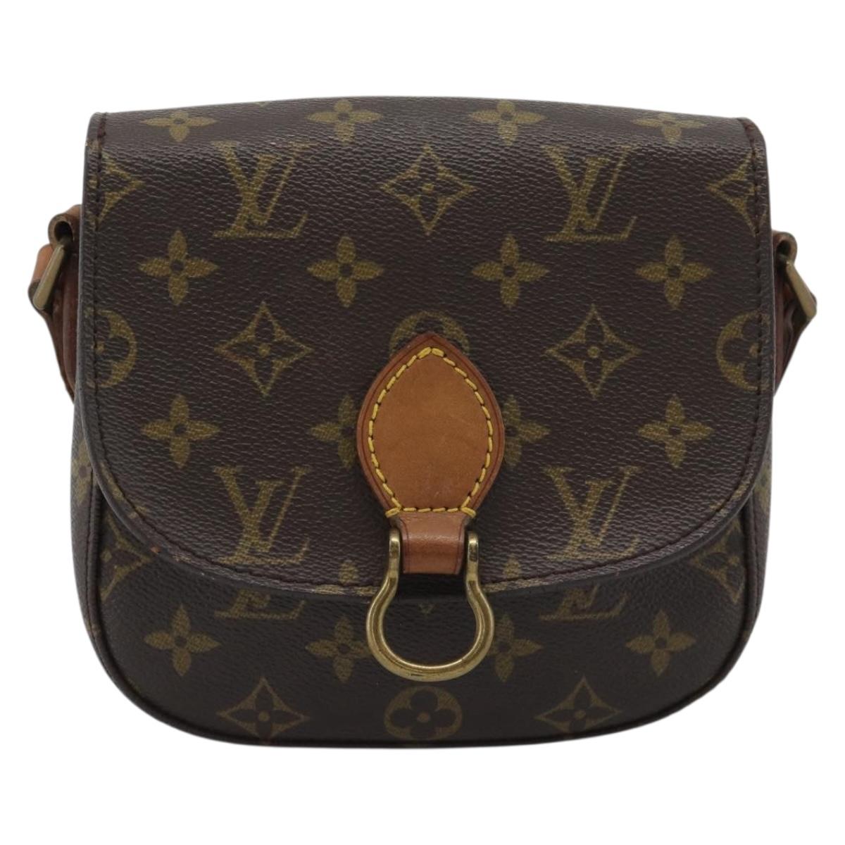 LOUIS VUITTON Monogram Saint Cloud PM Shoulder Bag M51244 LV Auth BA14644