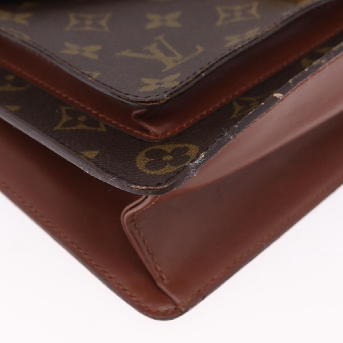 LOUIS VUITTON Monogram Monceau 28 Hand Bag 2way M51185 LV Auth BA14646