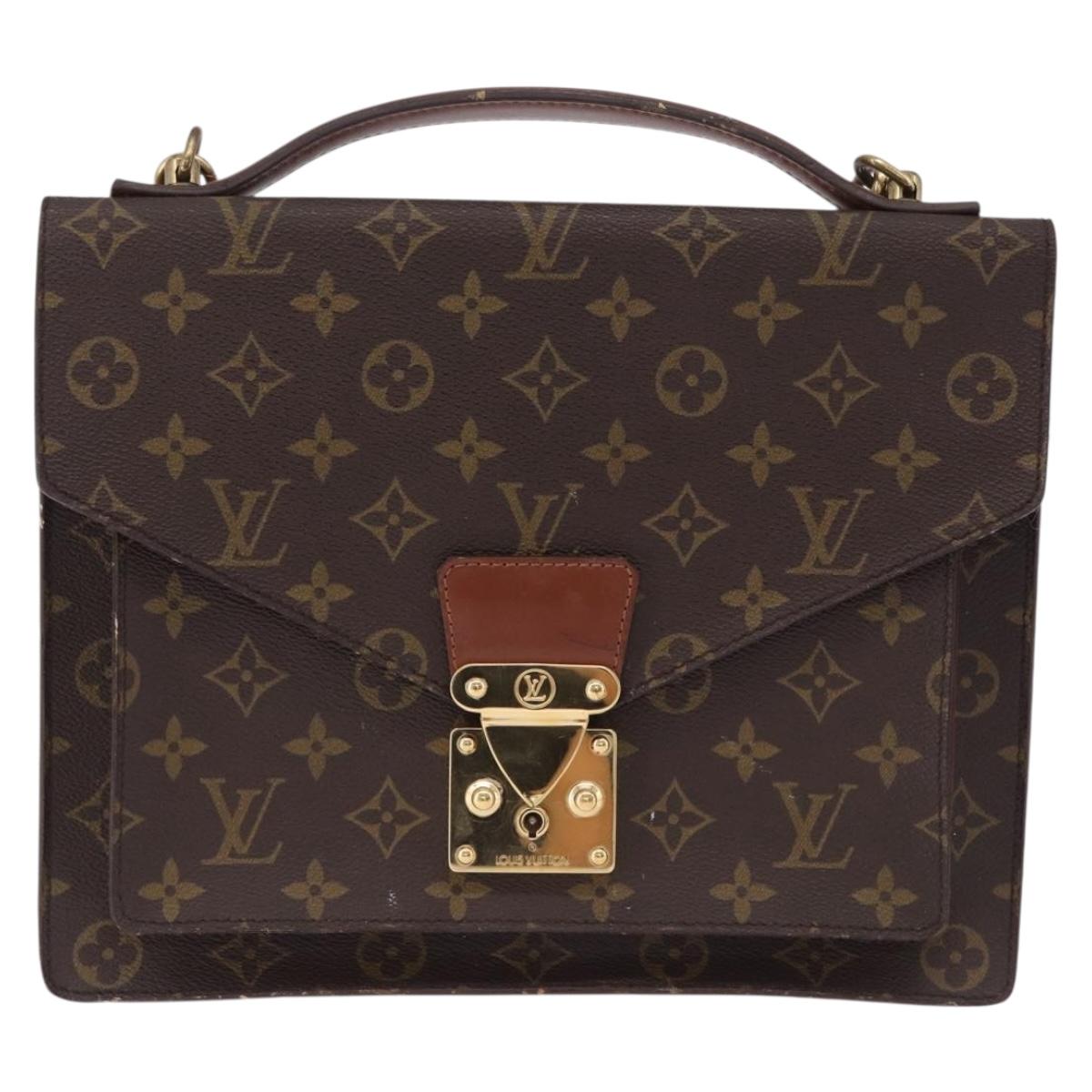 LOUIS VUITTON Monogram Monceau 28 Hand Bag 2way M51185 LV Auth BA14646