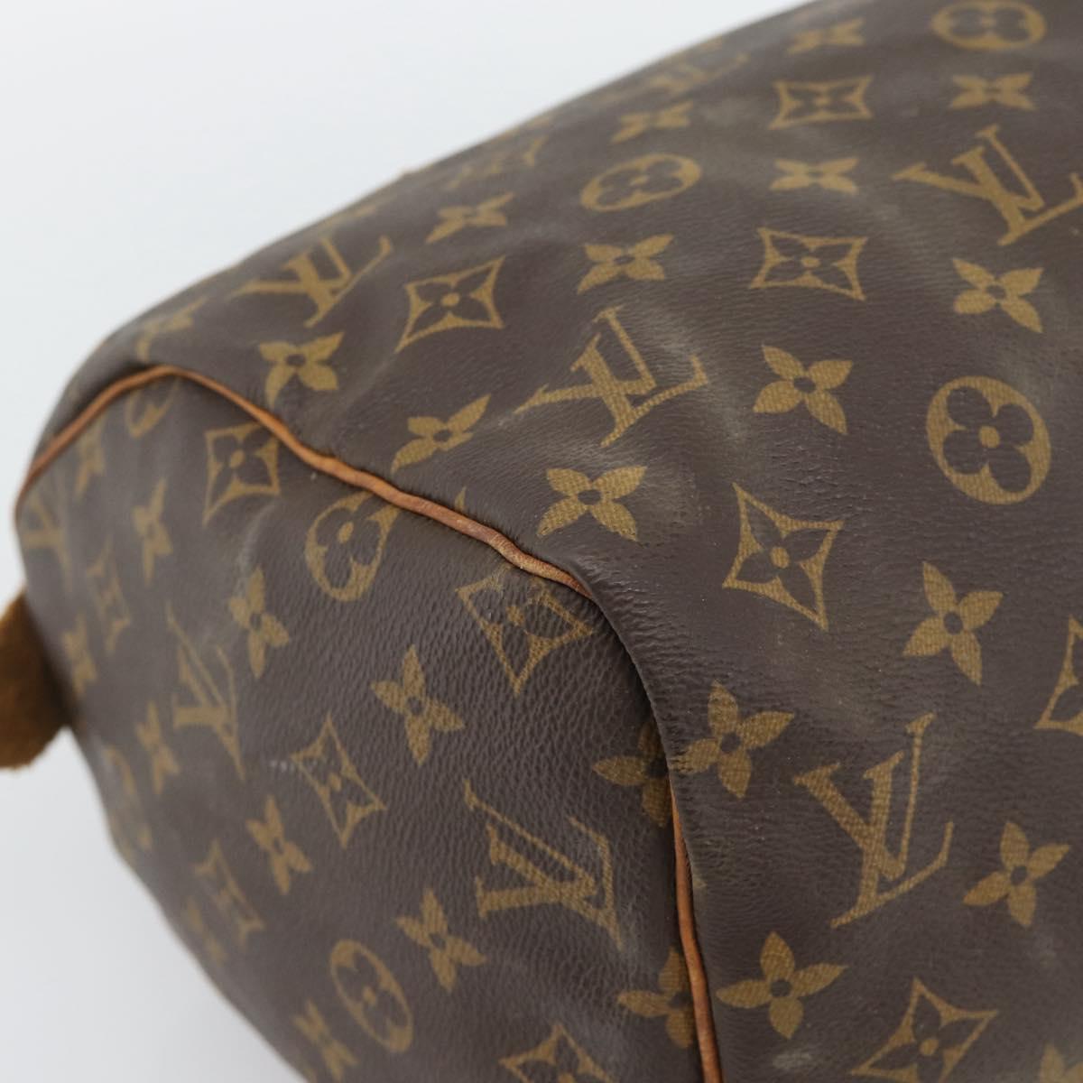 LOUIS VUITTON Monogram Speedy 30 Hand Bag M41526 LV Auth BA14647