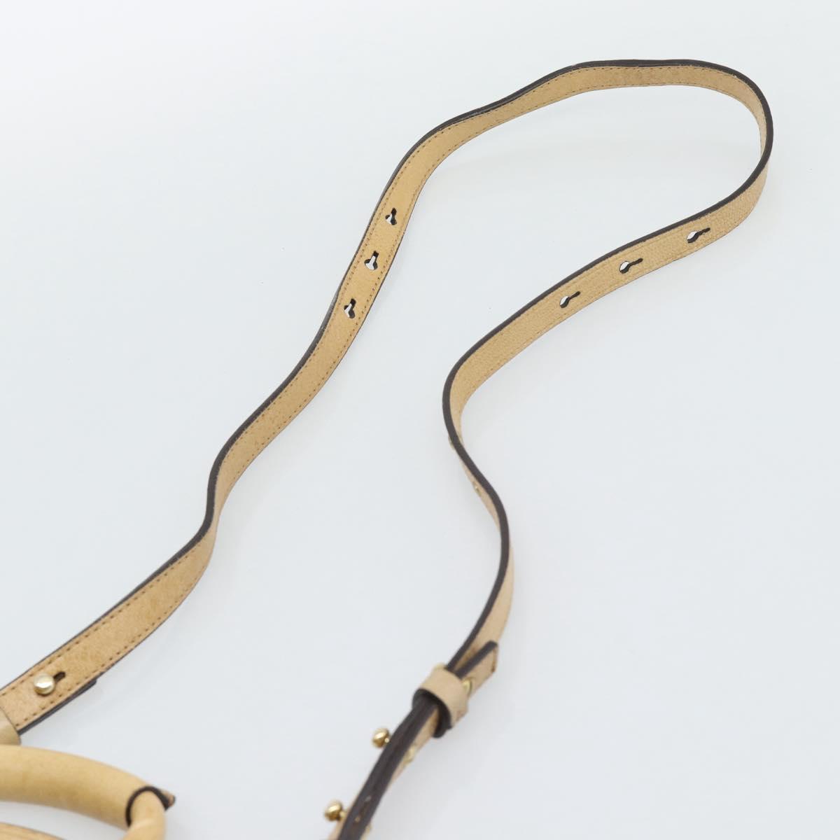 Chloe Etel Hand Bag Leather 2way Gold Auth BA14652A