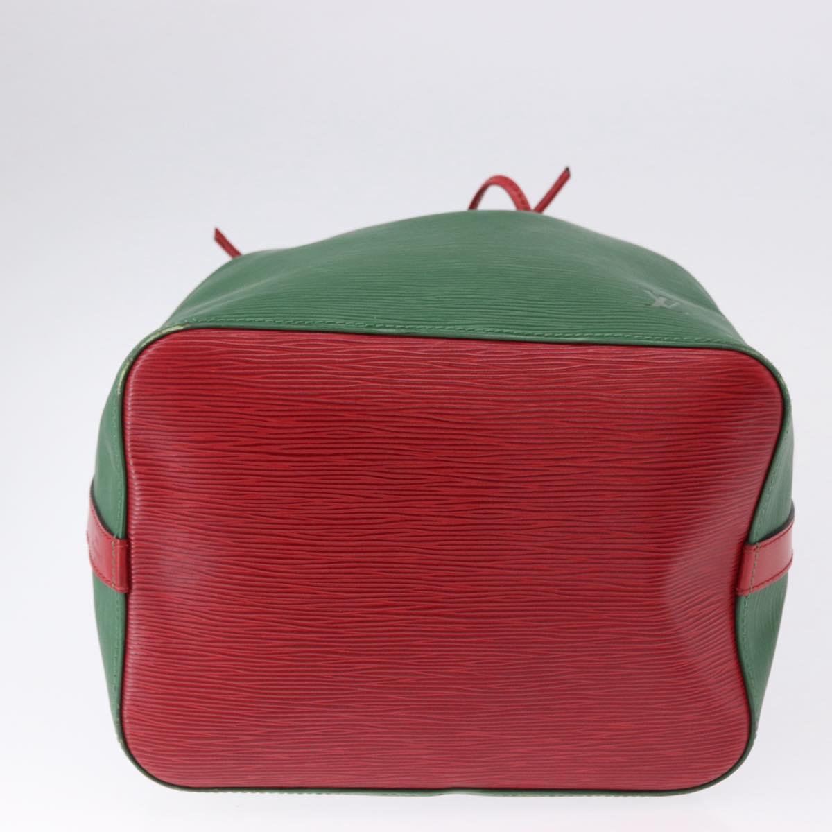 LOUIS VUITTON Epi Petit Noe Shoulder Bag Green Red M44147 LV Auth BA14655A