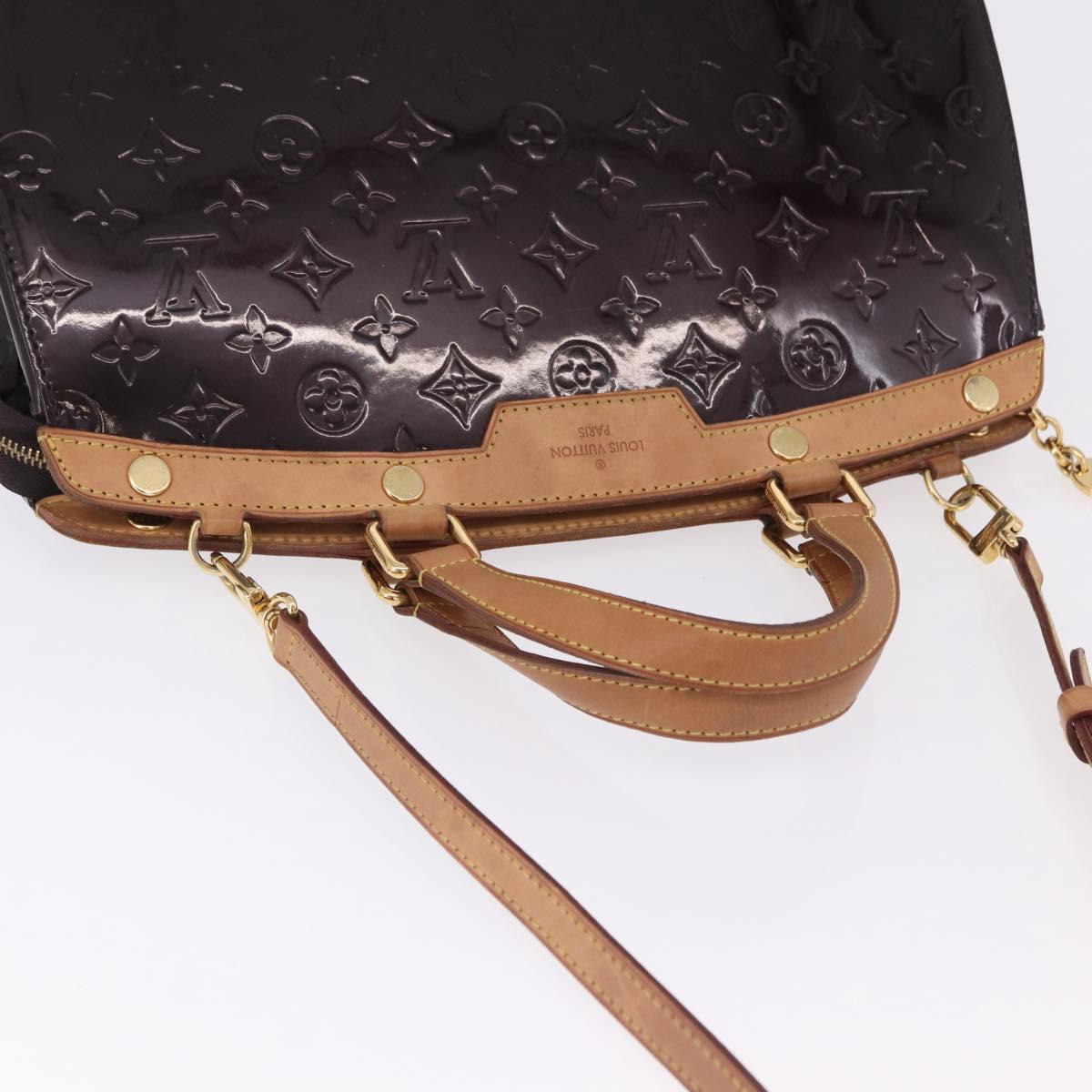 LOUIS VUITTON Monogram Vernis Blair MM Bag 2way Amarante M91619 LV Auth BA14656