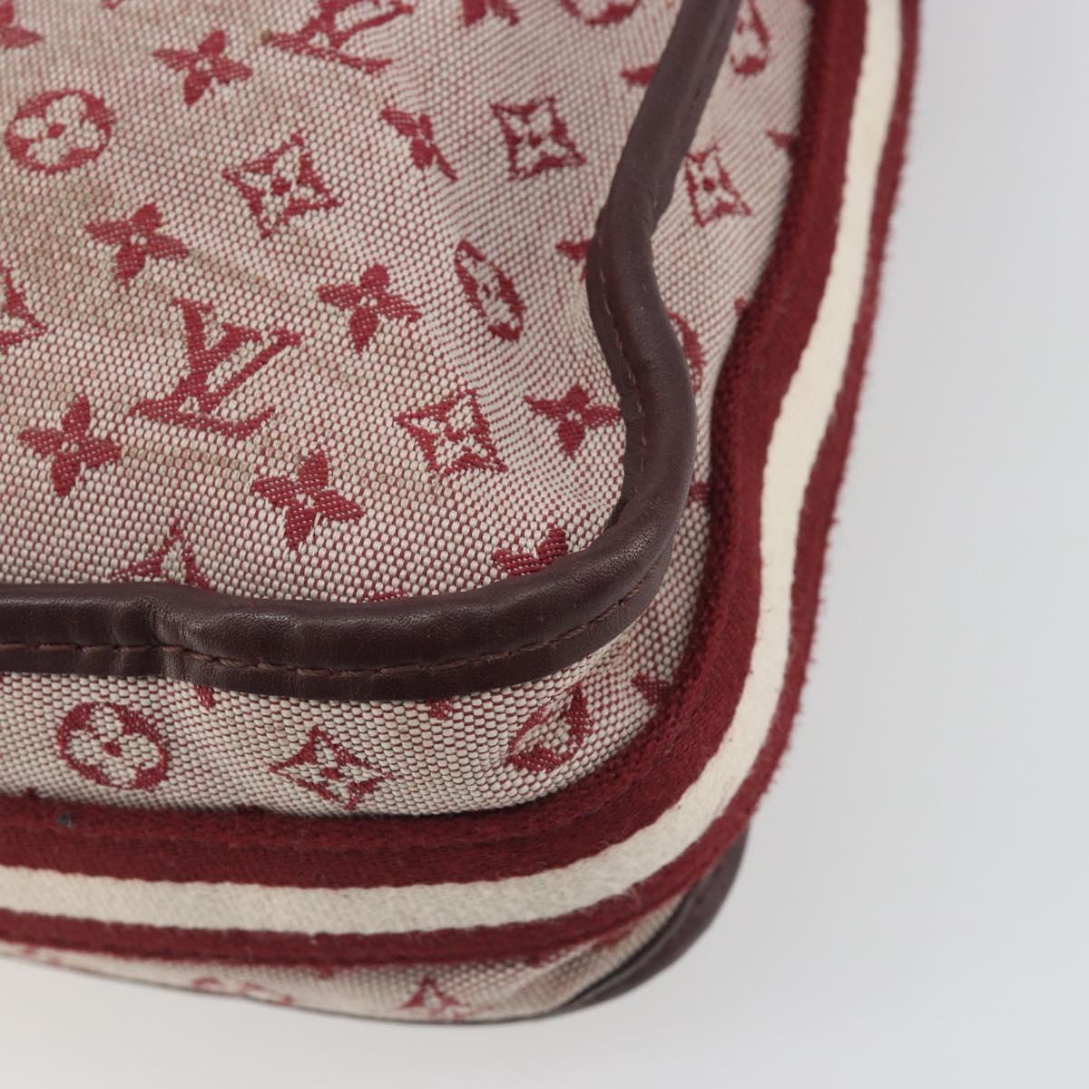 LOUIS VUITTON Monogram Mini Buzas Marie Kate Bag Red M92321 LV Auth BA14657