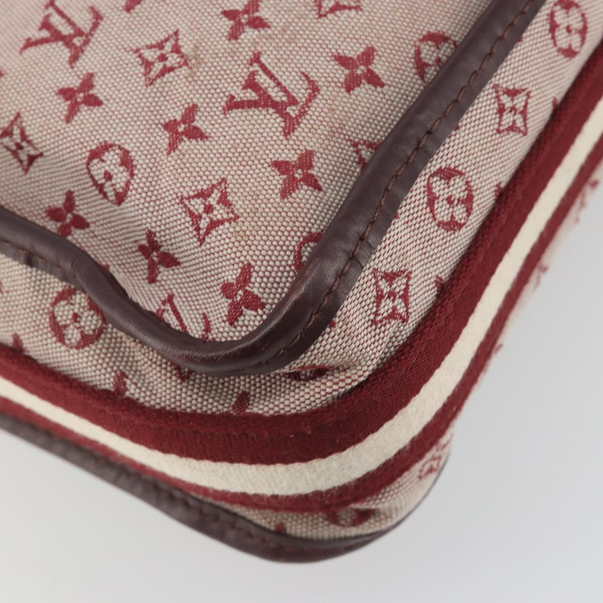 LOUIS VUITTON Monogram Mini Buzas Marie Kate Bag Red M92321 LV Auth BA14657