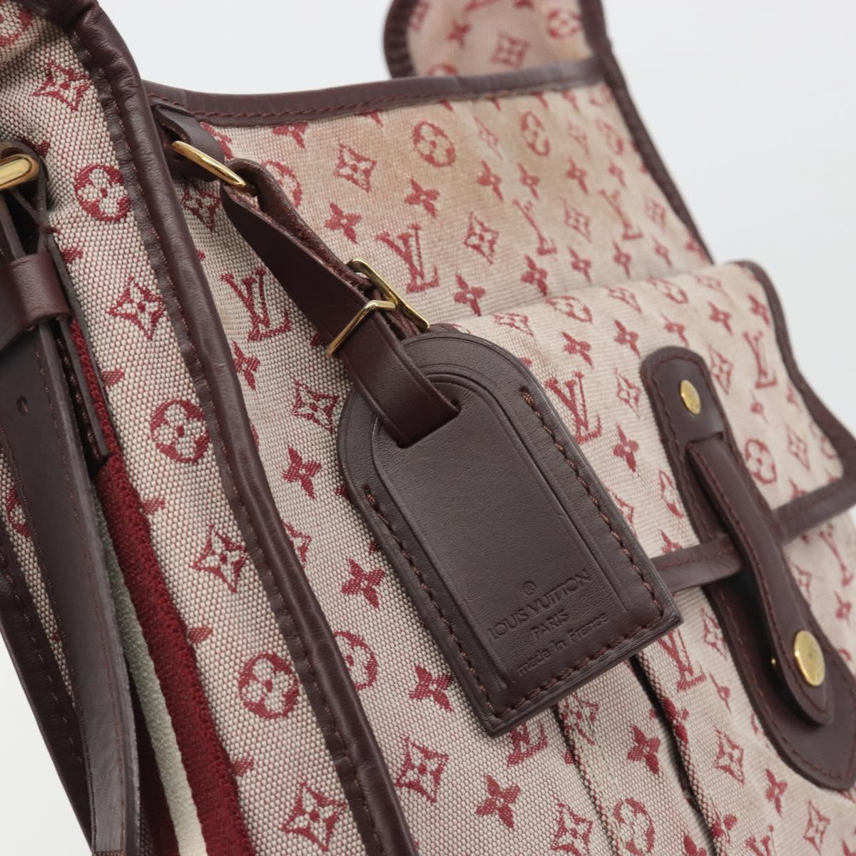 LOUIS VUITTON Monogram Mini Buzas Marie Kate Bag Red M92321 LV Auth BA14657