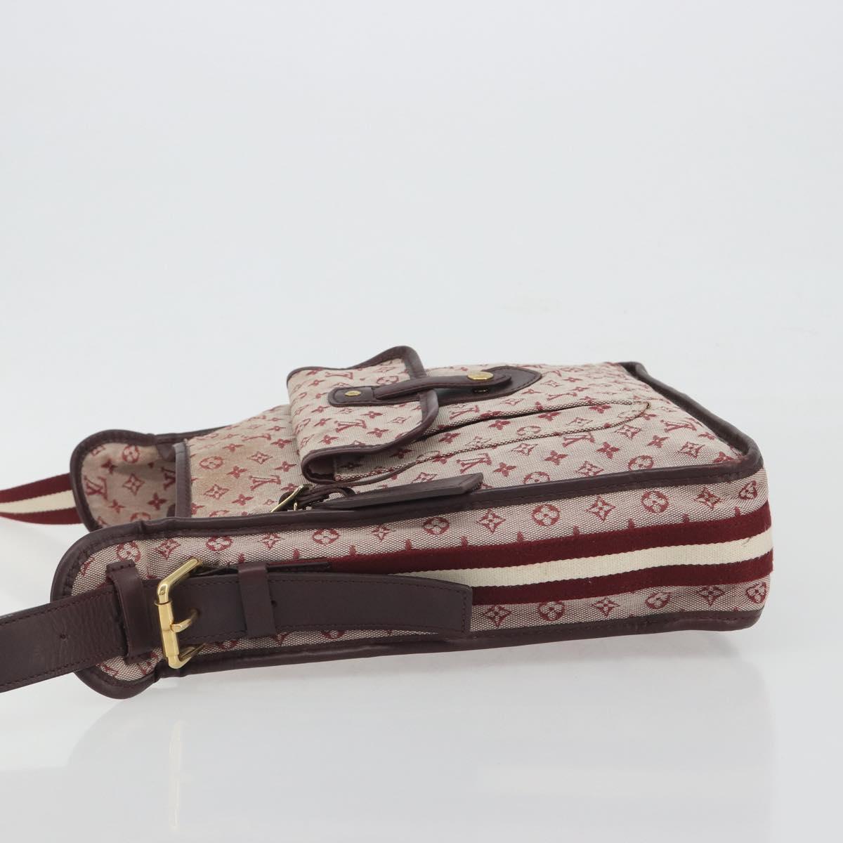 LOUIS VUITTON Monogram Mini Buzas Marie Kate Bag Red M92321 LV Auth BA14657