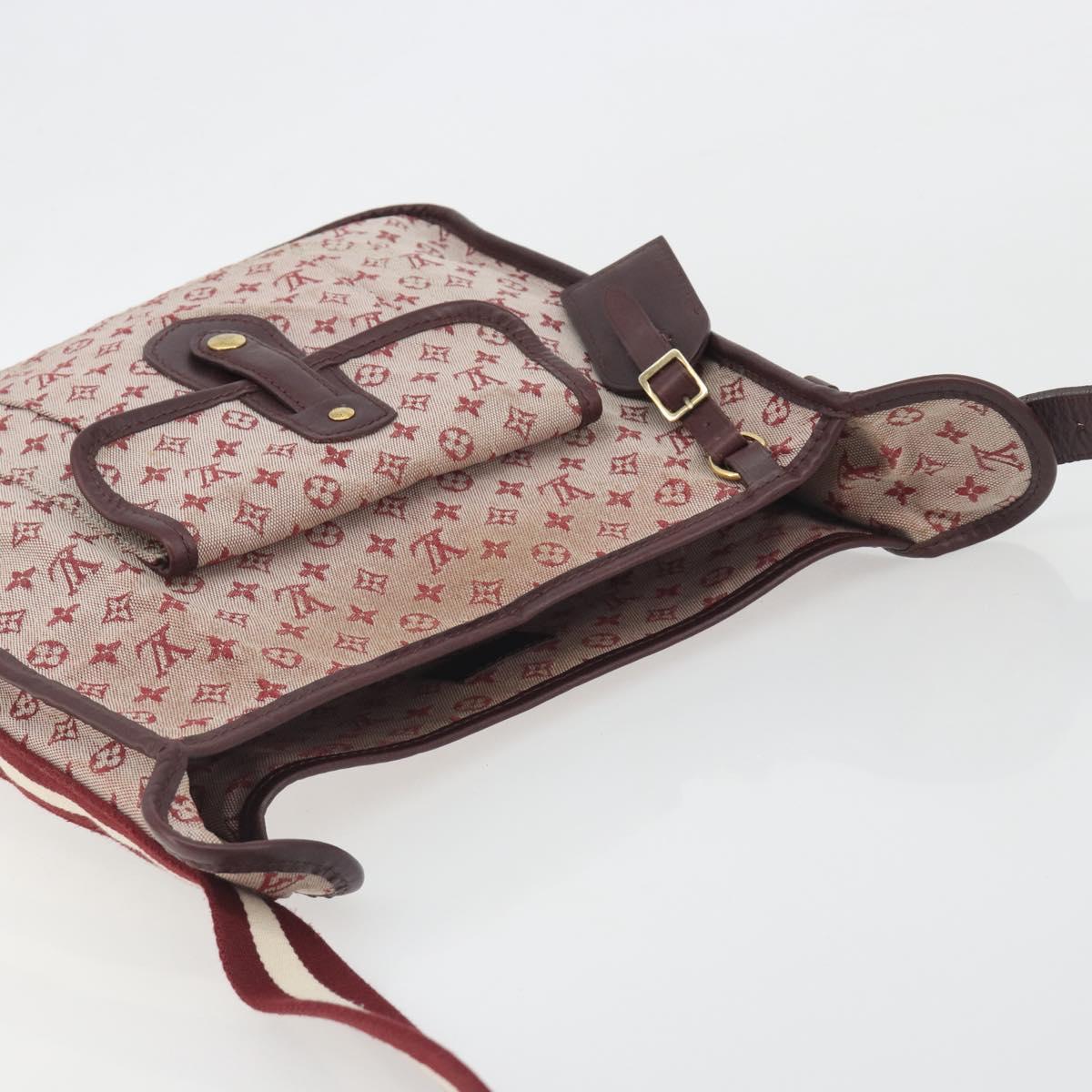 LOUIS VUITTON Monogram Mini Buzas Marie Kate Bag Red M92321 LV Auth BA14657