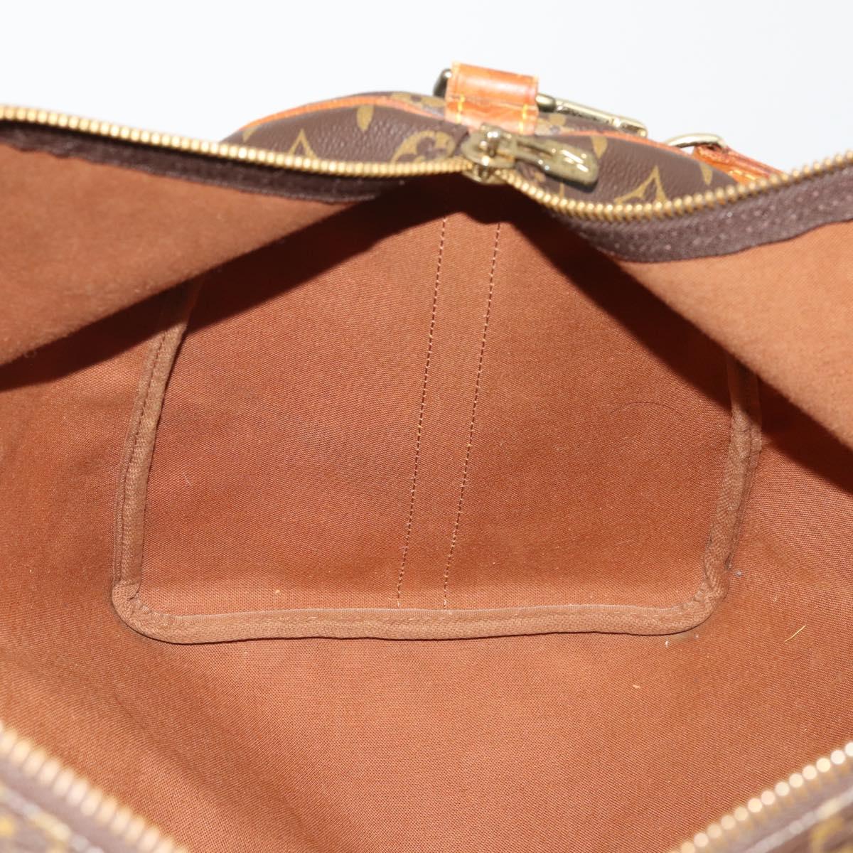 LOUIS VUITTON Monogram Keepall Bandouliere 50 Boston Bag M41416 LV Auth BA14658
