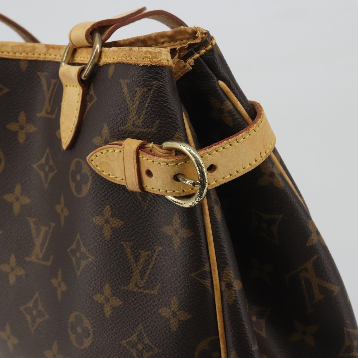 LOUIS VUITTON Monogram Batignolles Vertical Tote Bag M51153 LV Auth BA14659