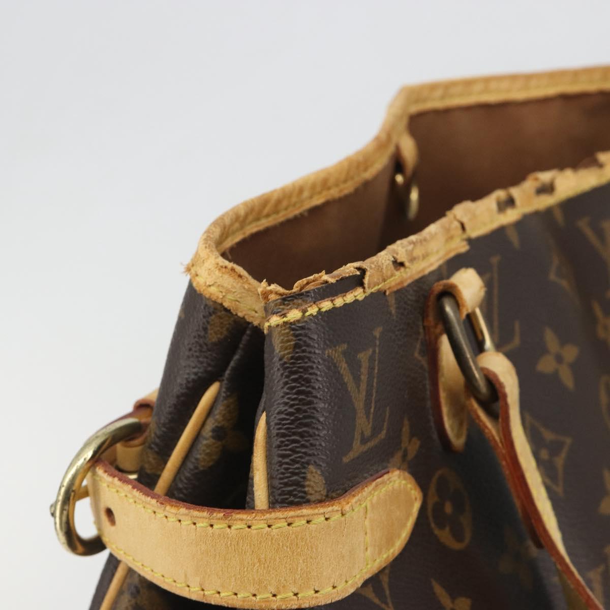 LOUIS VUITTON Monogram Batignolles Vertical Tote Bag M51153 LV Auth BA14659