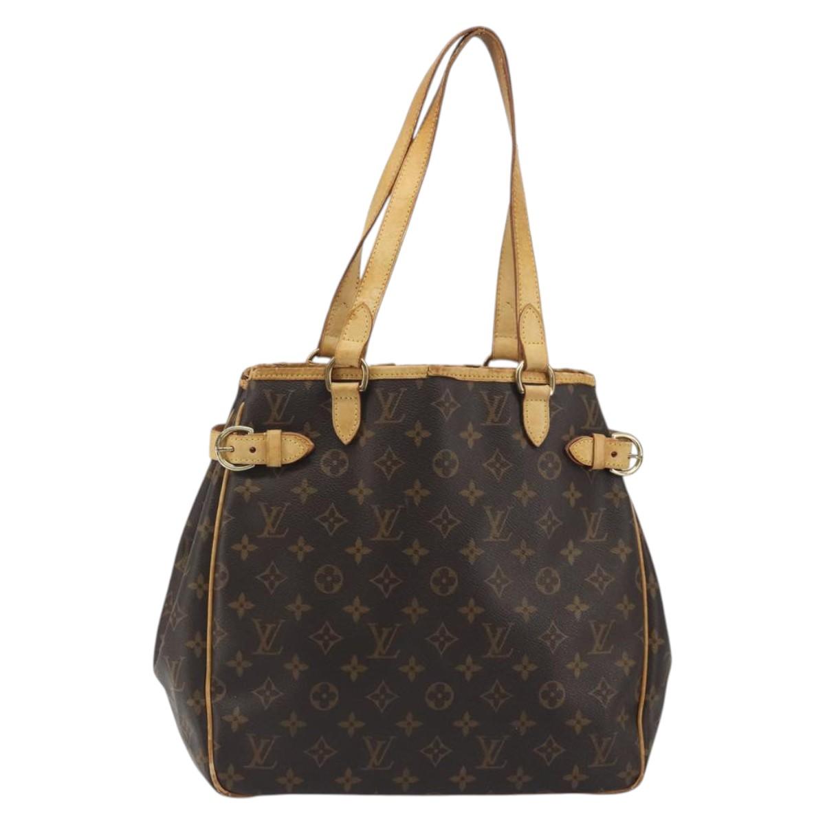 LOUIS VUITTON Monogram Batignolles Vertical Tote Bag M51153 LV Auth BA14659