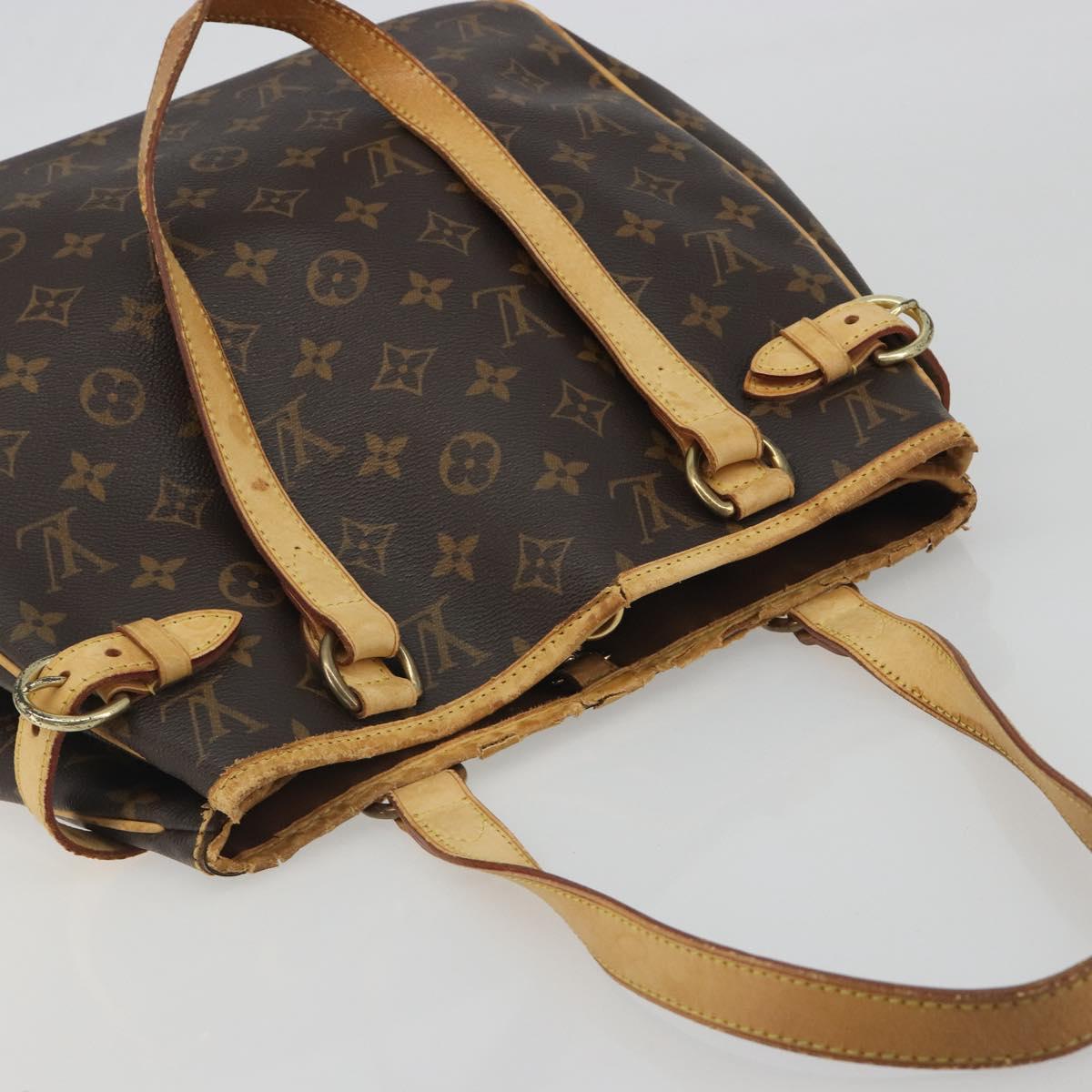 LOUIS VUITTON Monogram Batignolles Vertical Tote Bag M51153 LV Auth BA14659