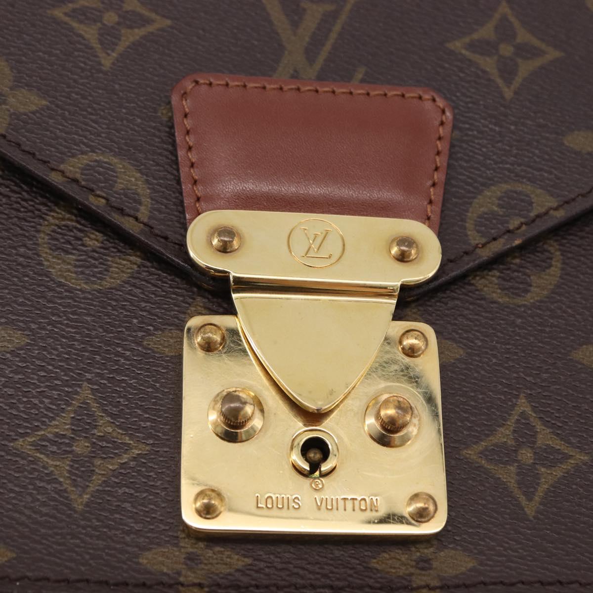 LOUIS VUITTON Monogram Monceau 26 Hand Bag 2way M51187 LV Auth BA14661