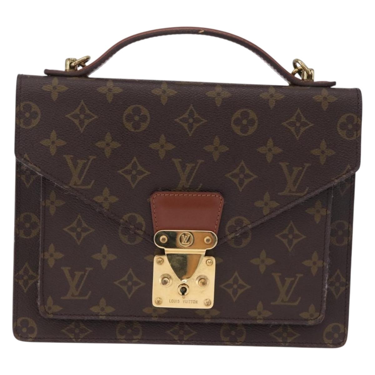 LOUIS VUITTON Monogram Monceau 26 Hand Bag 2way M51187 LV Auth BA14661