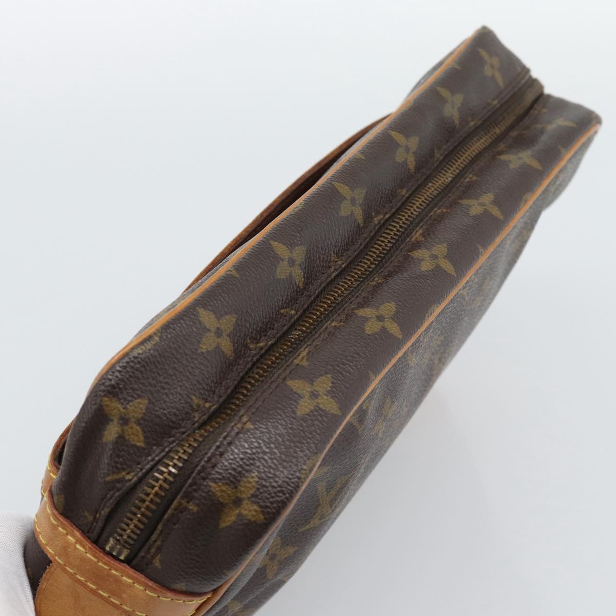 LOUIS VUITTON Monogram Compiegne 28 Clutch Bag M51845 LV Auth BA14662