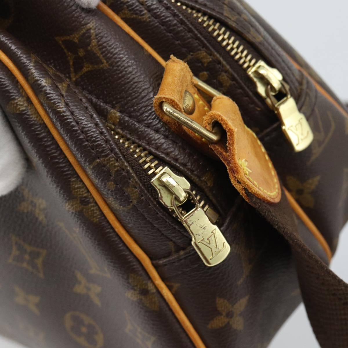 LOUIS VUITTON Monogram Reporter PM Shoulder Bag M45254 LV Auth BA14663