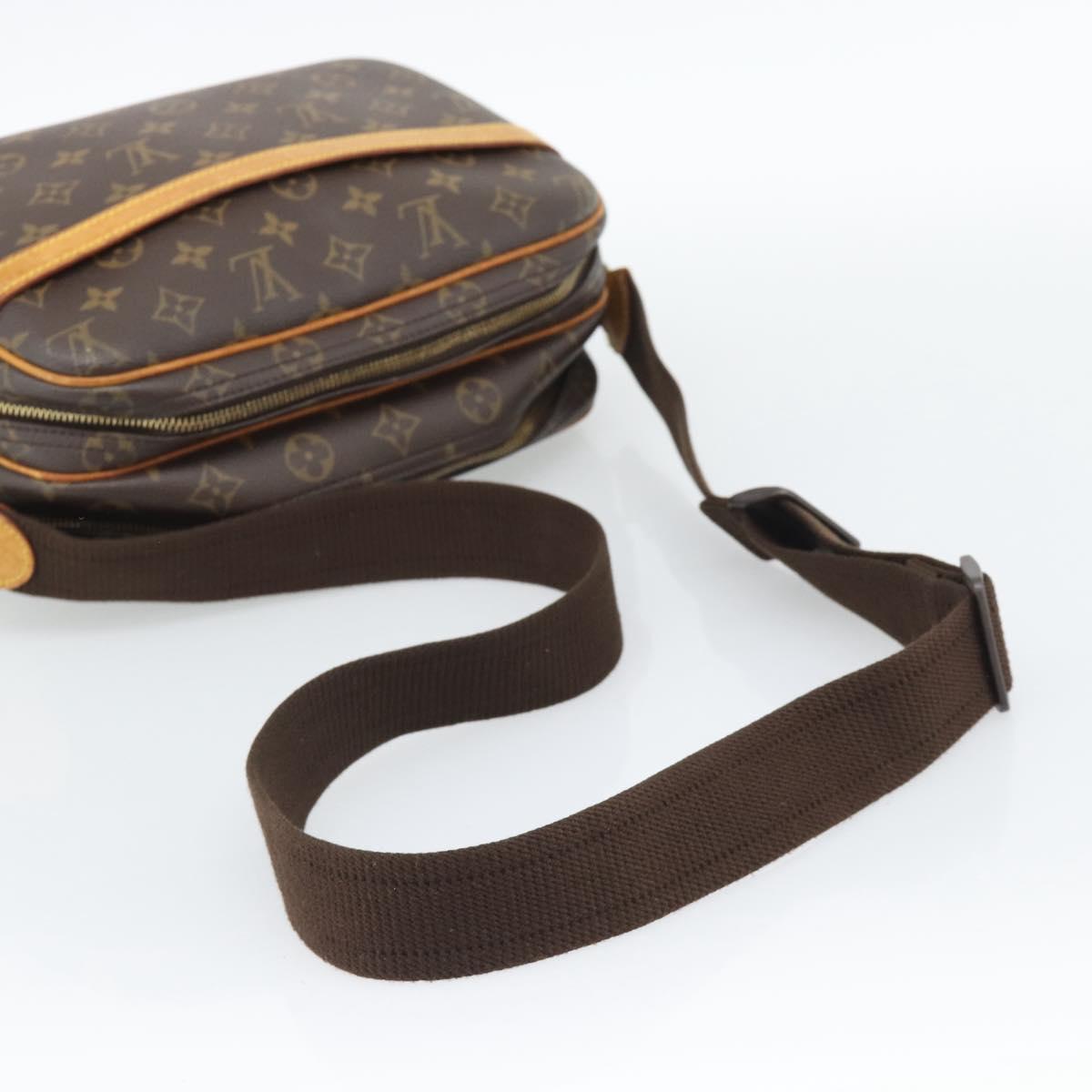 LOUIS VUITTON Monogram Reporter PM Shoulder Bag M45254 LV Auth BA14663