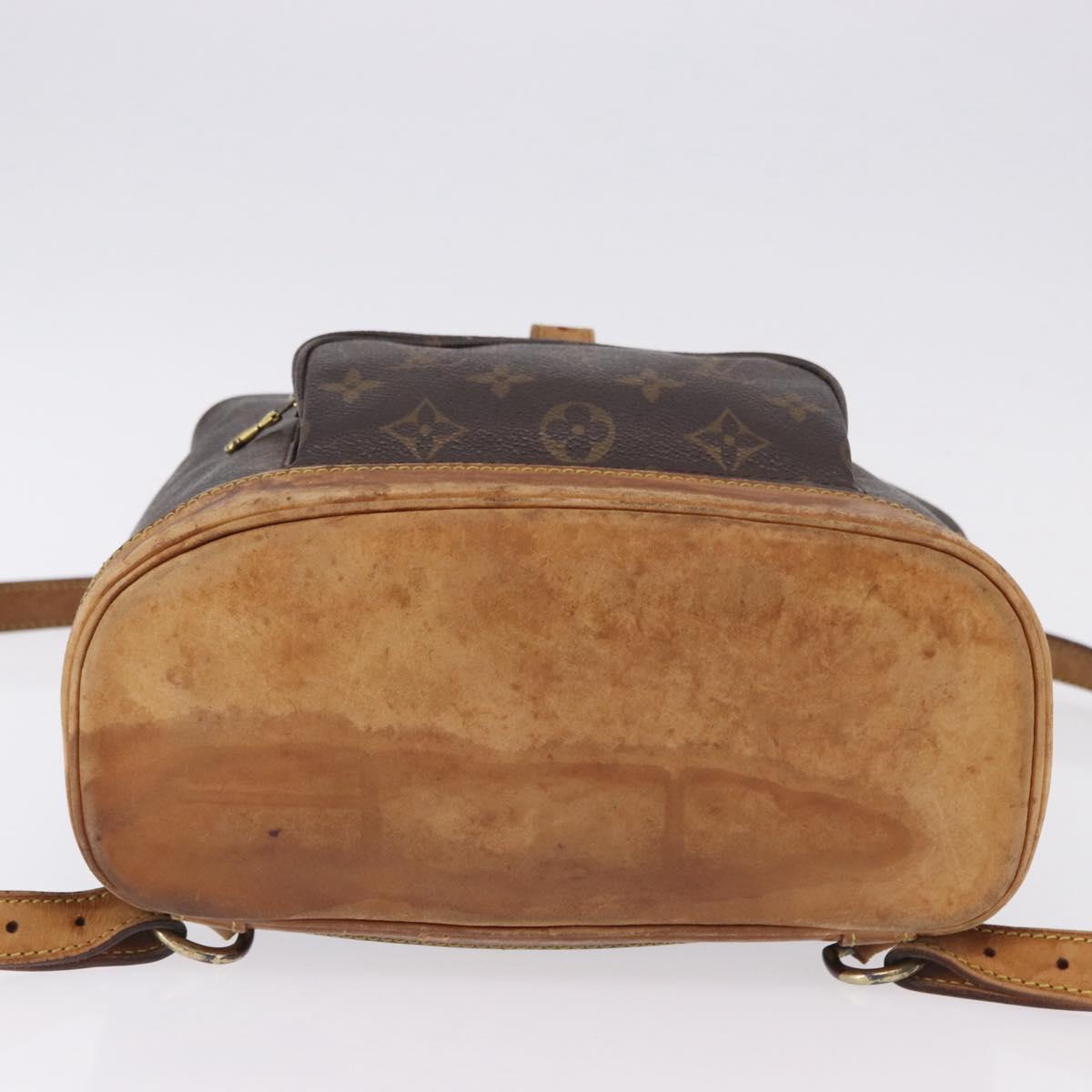 LOUIS VUITTON Monogram Montsouris MM Backpack M51136 LV Auth BA14665