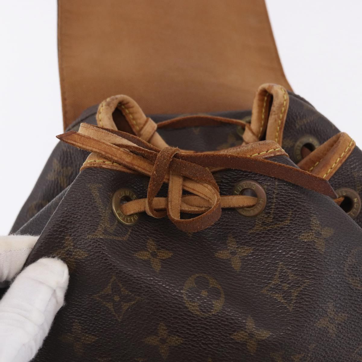 LOUIS VUITTON Monogram Montsouris MM Backpack M51136 LV Auth BA14665