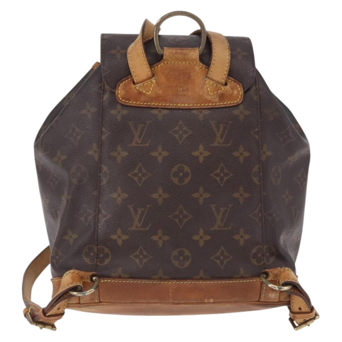 LOUIS VUITTON Monogram Montsouris MM Backpack M51136 LV Auth BA14665