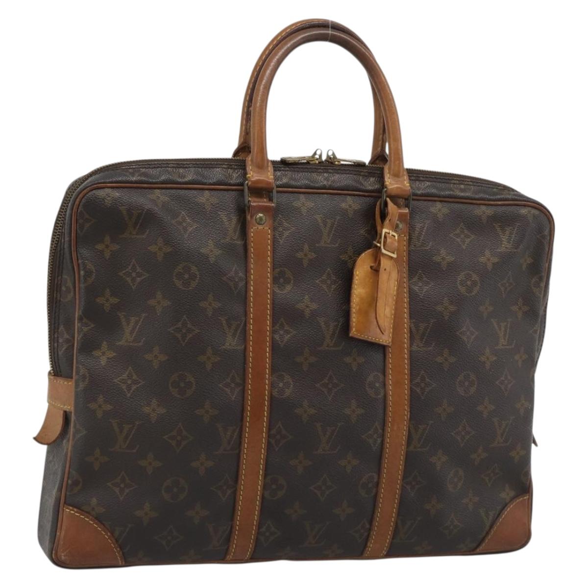 LOUIS VUITTON Monogram Porte Documents Voyage Business Bag M53361 Auth BA14666