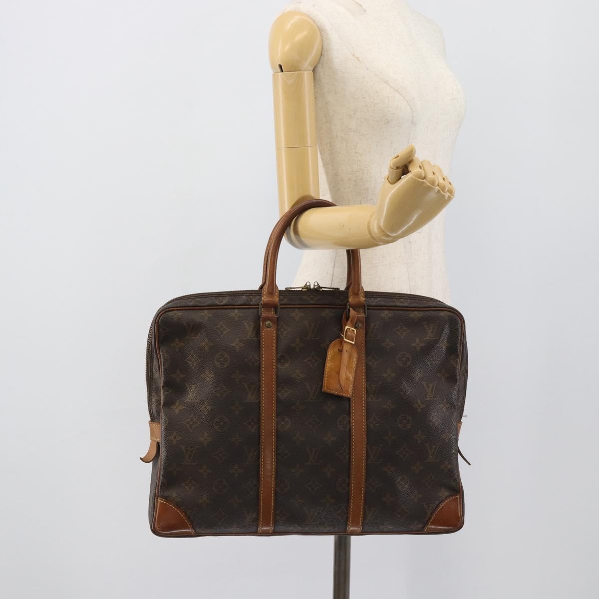 LOUIS VUITTON Monogram Porte Documents Voyage Business Bag M53361 Auth BA14666
