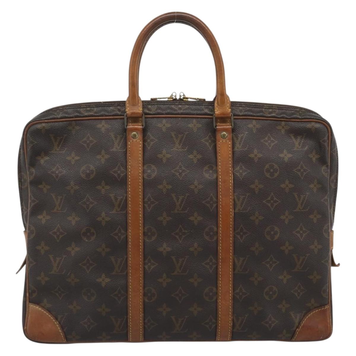 LOUIS VUITTON Monogram Porte Documents Voyage Business Bag M53361 Auth BA14666