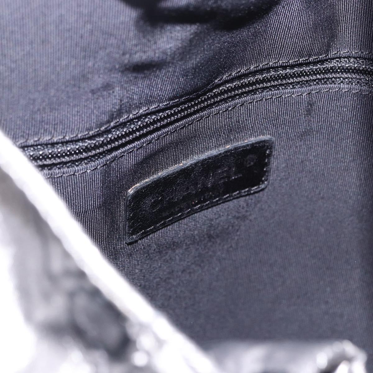 CHANEL Unlimited Tote Bag Nylon Silver CC Auth BA14668