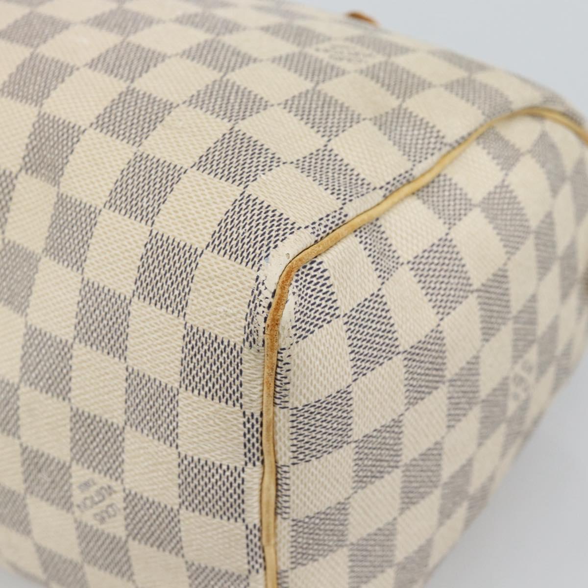 LOUIS VUITTON Damier Azur Speedy 25 Hand Bag N41534 LV Auth BA14671
