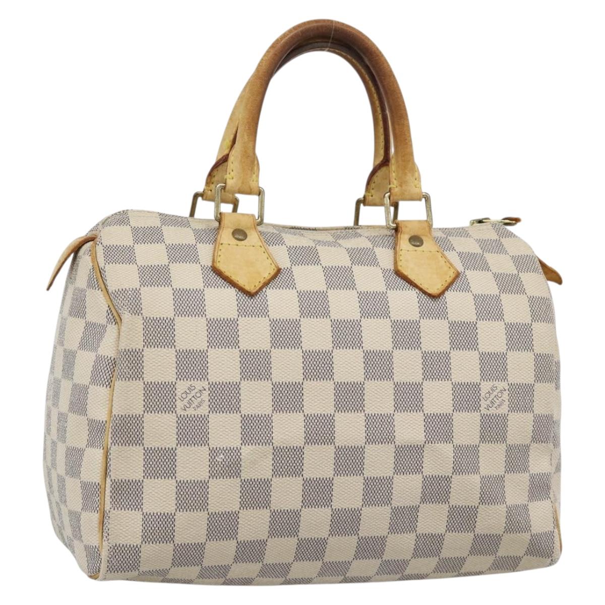 LOUIS VUITTON Damier Azur Speedy 25 Hand Bag N41534 LV Auth BA14671