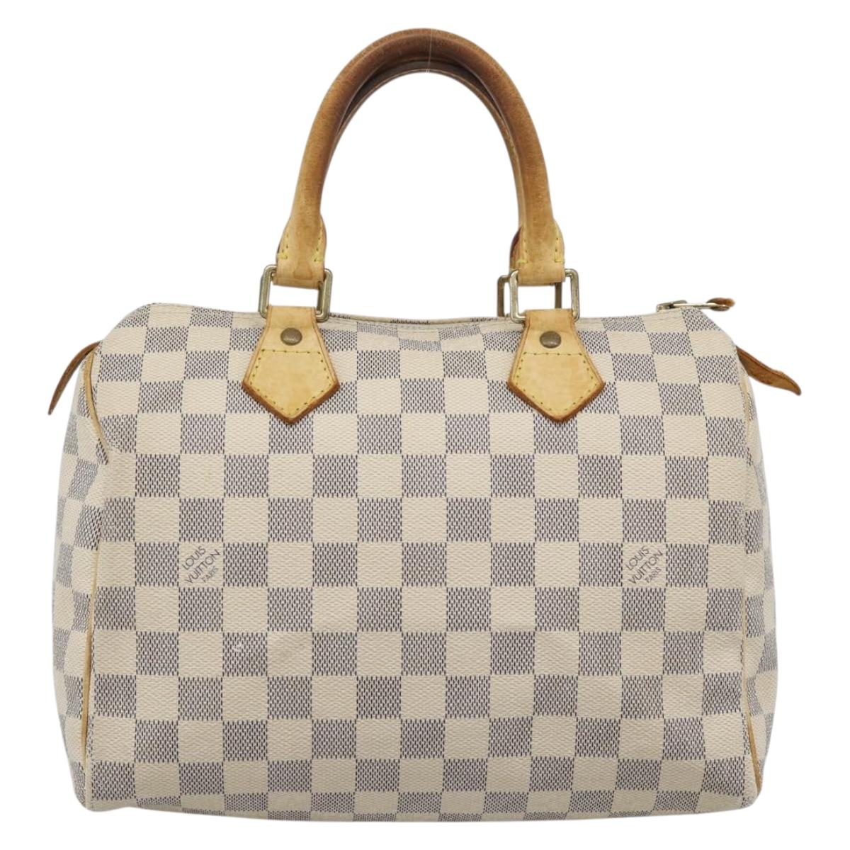 LOUIS VUITTON Damier Azur Speedy 25 Hand Bag N41534 LV Auth BA14671