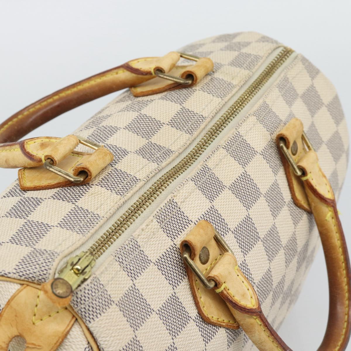 LOUIS VUITTON Damier Azur Speedy 25 Hand Bag N41534 LV Auth BA14671