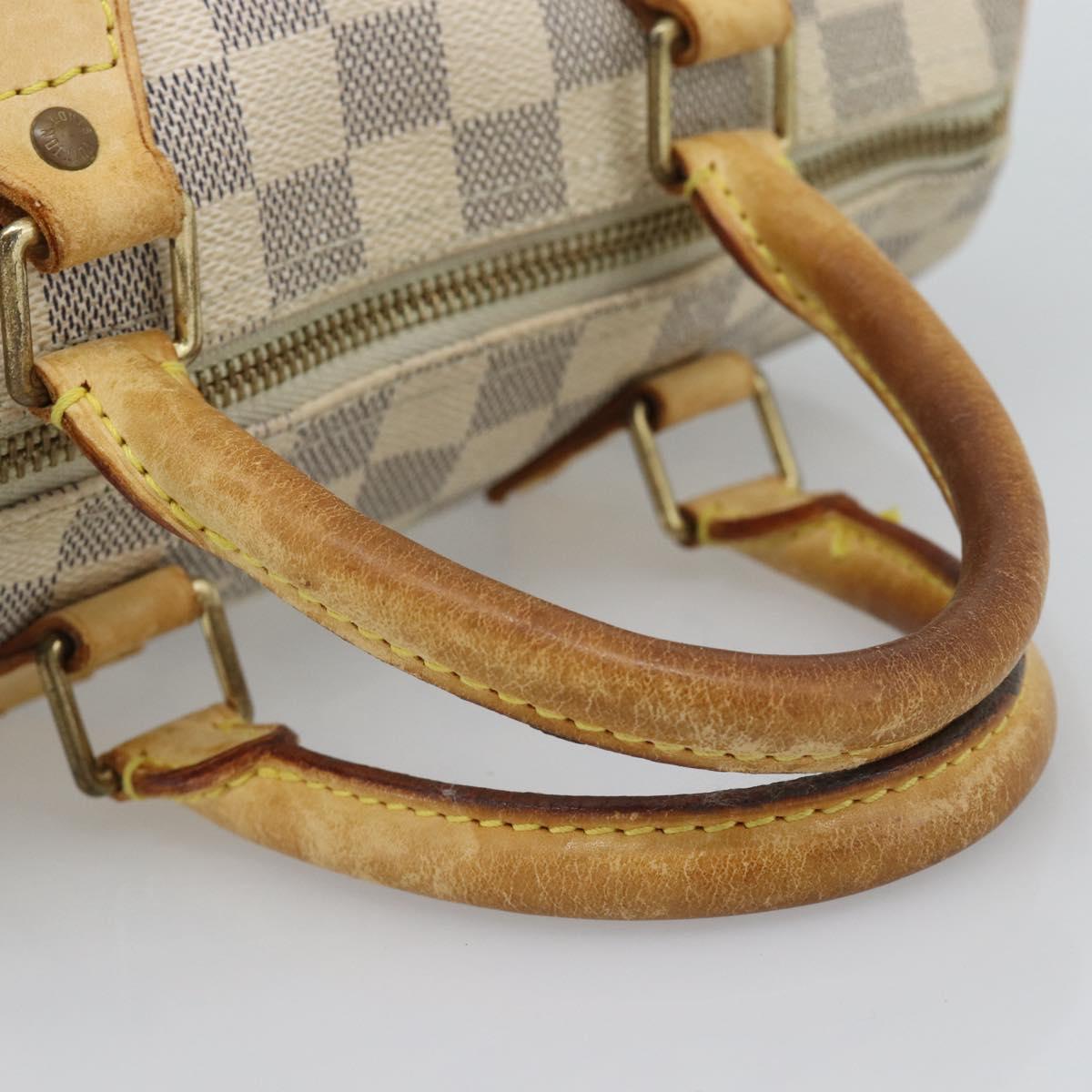 LOUIS VUITTON Damier Azur Speedy 25 Hand Bag N41534 LV Auth BA14671