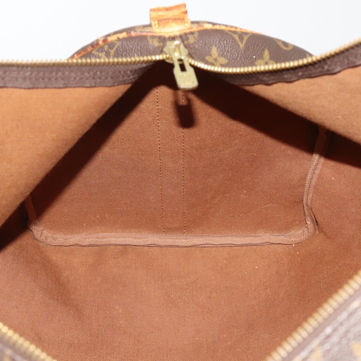 LOUIS VUITTON Monogram Keepall Bandouliere 55 Boston Bag M41414 LV Auth BA14672