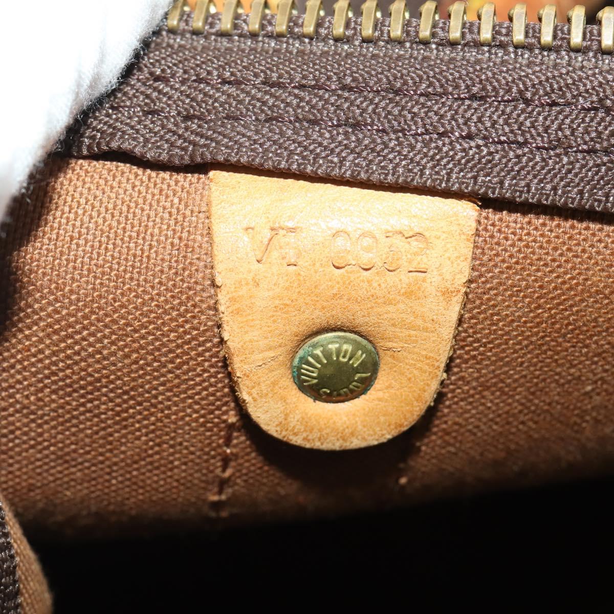 LOUIS VUITTON Monogram Keepall Bandouliere 55 Boston Bag M41414 LV Auth BA14672