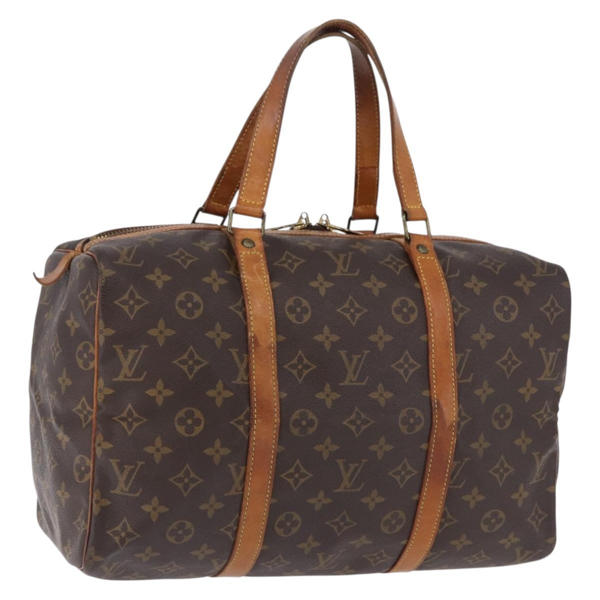 LOUIS VUITTON Monogram Sac Souple 35 Boston Bag M41626 LV Auth BA14674